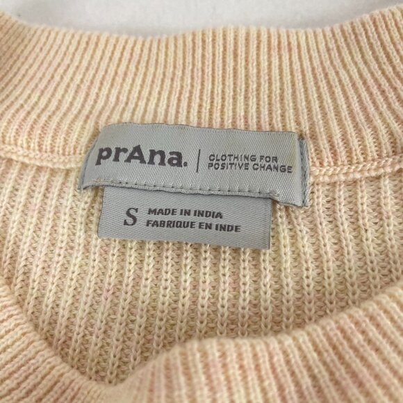Prana Desert Road Organic Cotton Color Block Sweater Size S - Picture 9 of 12